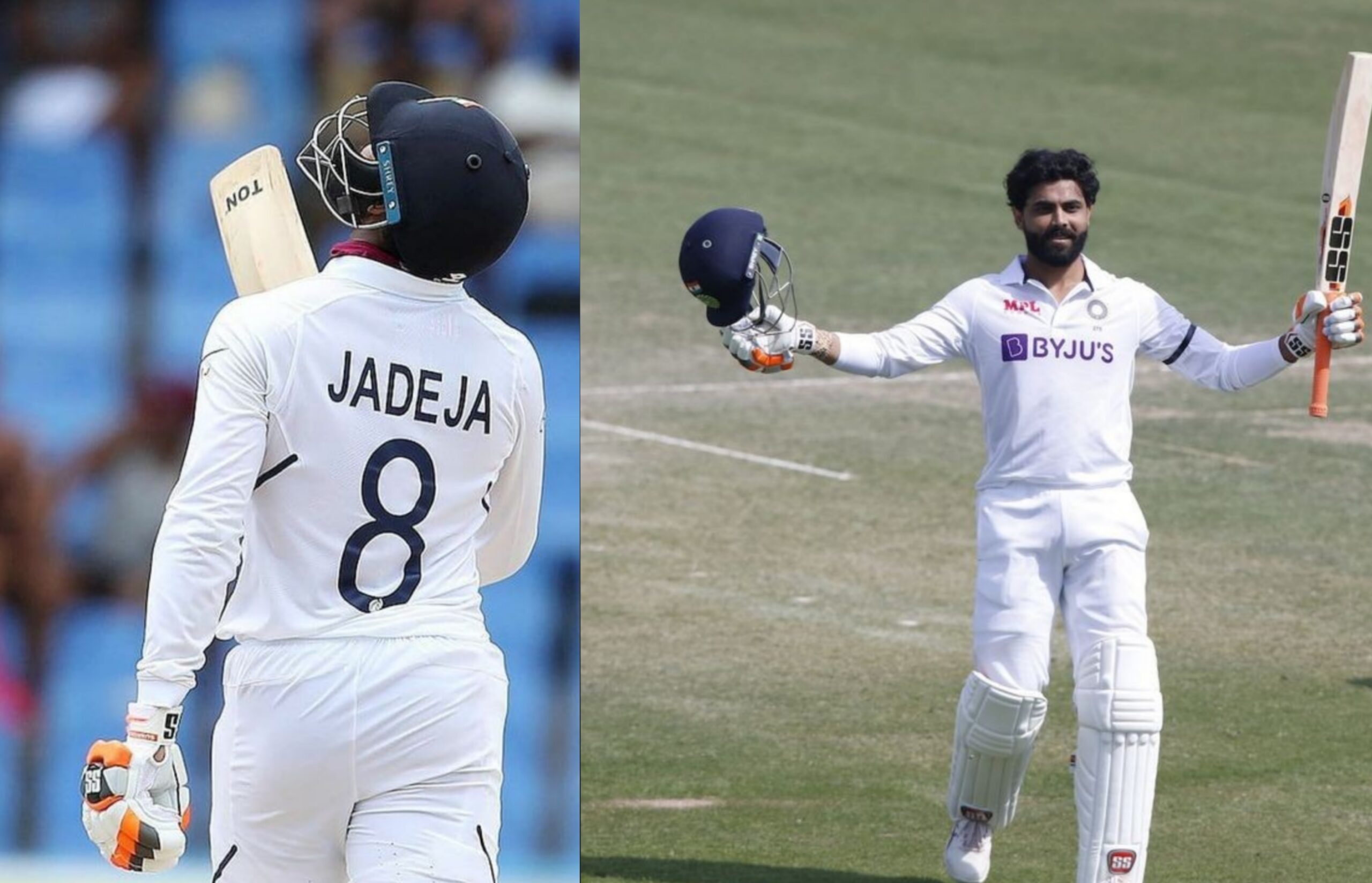 Jadeja scored 100 runs against England