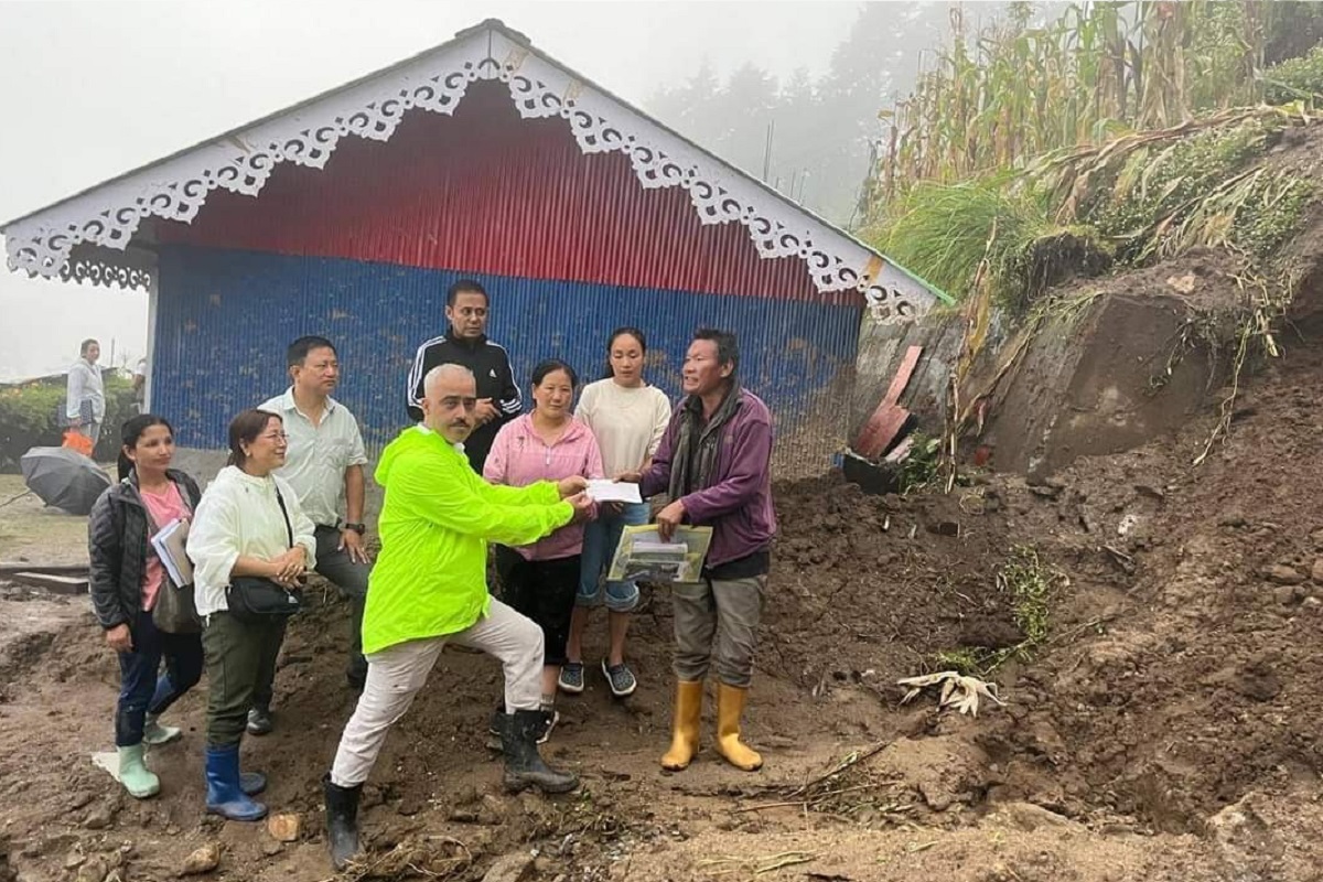 Soreng district administration conducts joint inspection in landslide-hit Daramdin constituency