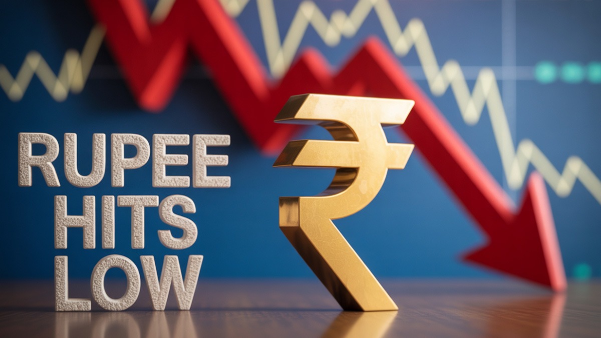 Rupee hits fresh record low of 90.42/Dollar ahead of RBI monetary policy