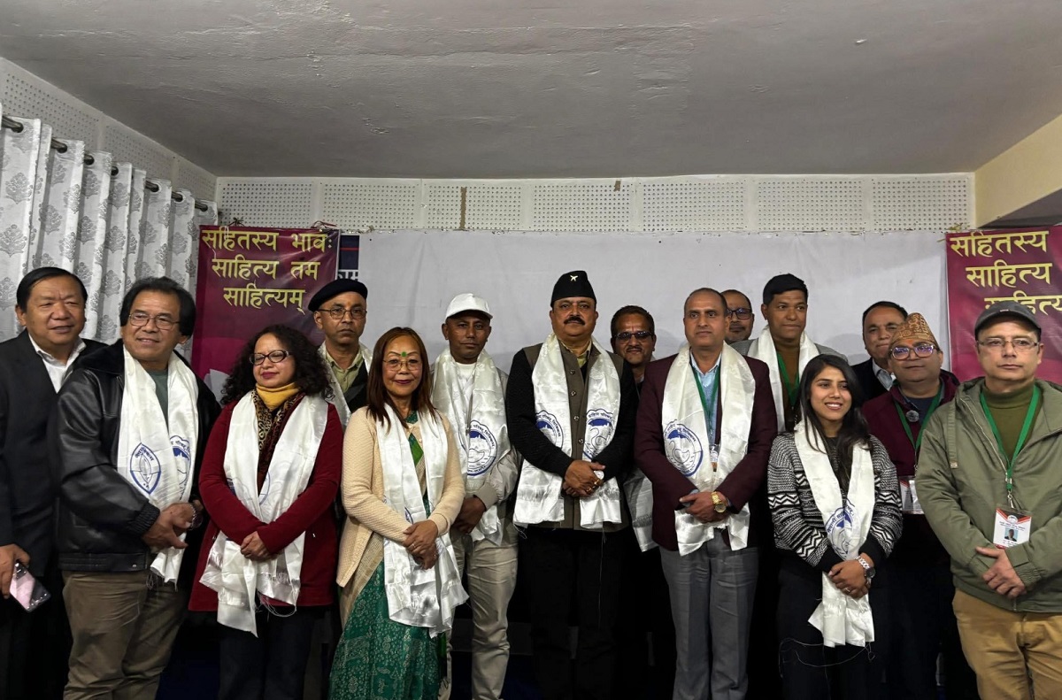 CM Prem Singh Tamang congratulates re-elected president of Nepali Sahitya Parishad